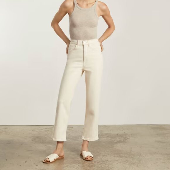 Everlane Denim - EVERLANE The Way-High® Jean Ecru Yellow Denim NWT Straight Leg Sz 28